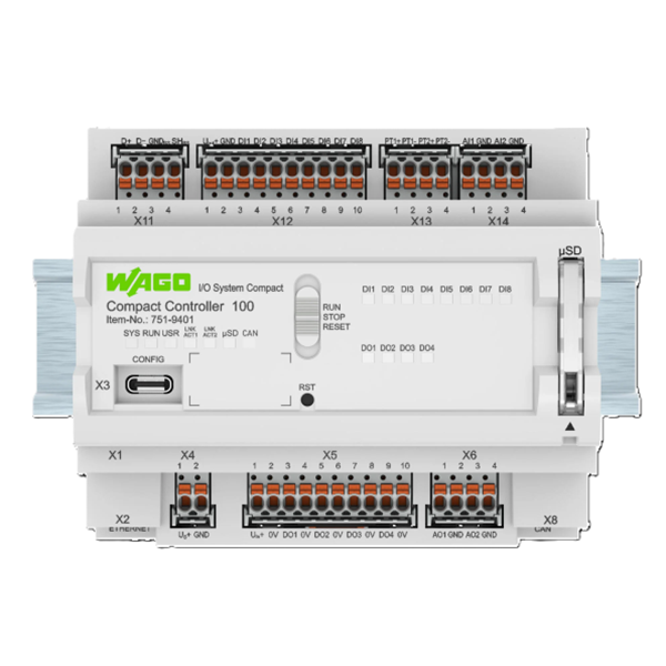WAGO CC 100 Compact Controller  mit CAN, CANopen inkl. logiccloud Control